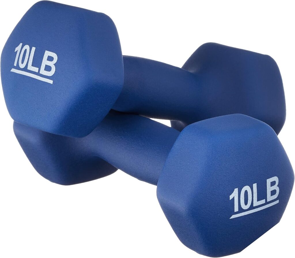 These Amazon Basics Neoprene Dumbbell Hand Weights are a good entry set of dumbbells at an affordable price point