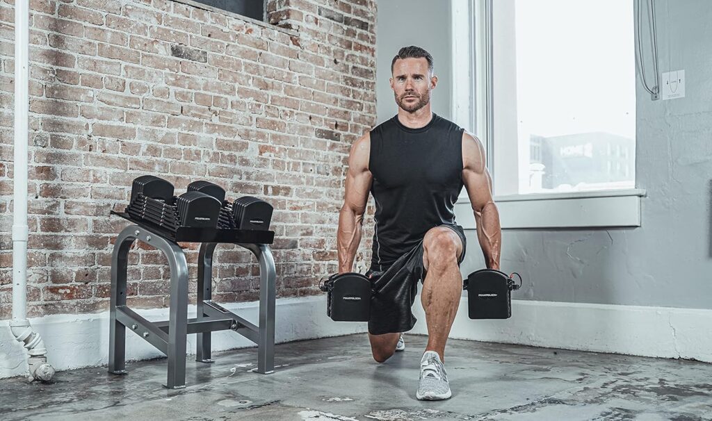 The PowerBlock Elite EXP Adjustable Dumbbells are another expandable set of dumbbells and can be adjusted as you get stronger