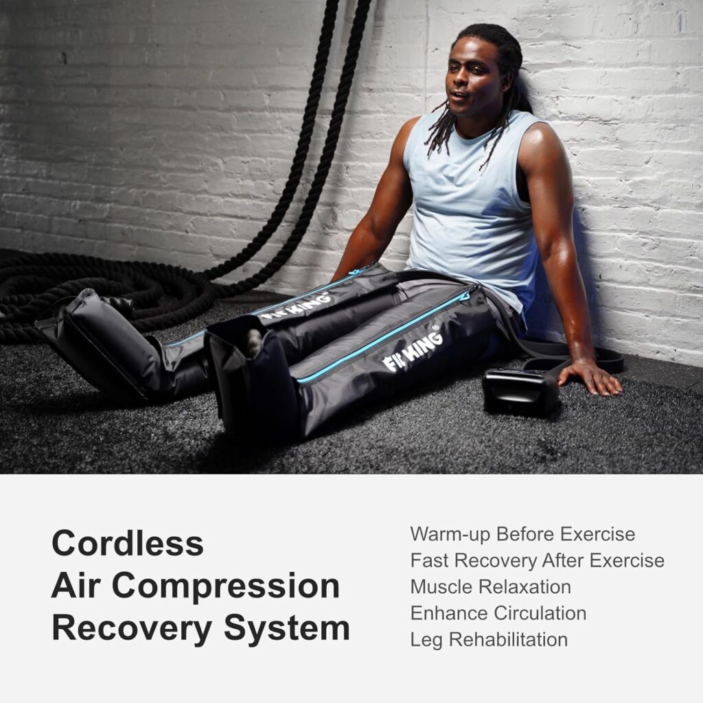 FIT KING Cordless Air Compression Recovery System For Fast Recovery After Exercise